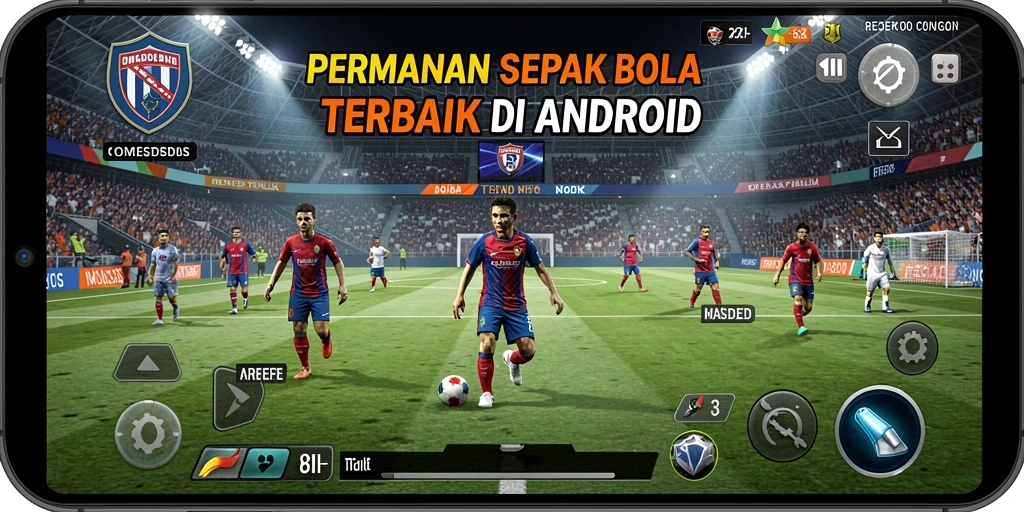 Tampilan gameplay menarik dari 8II yang penuh aksi sepak bola.