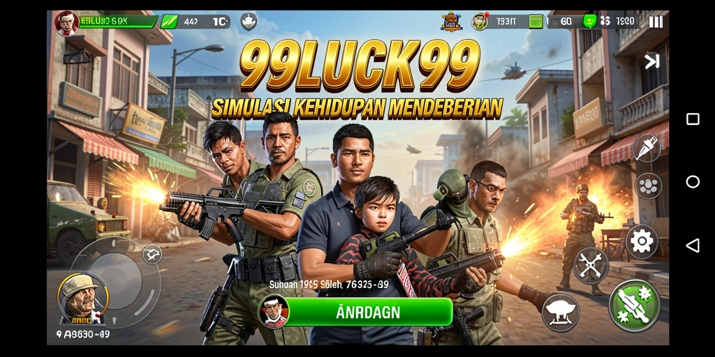 Tampilan menarik dari gameplay 99LUCK99 yang menggambarkan simulasi kehidupan.