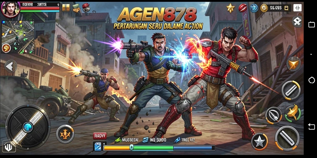Tampilan aksi mendebarkan dalam permainan AGEN878 yang penuh tantangan.