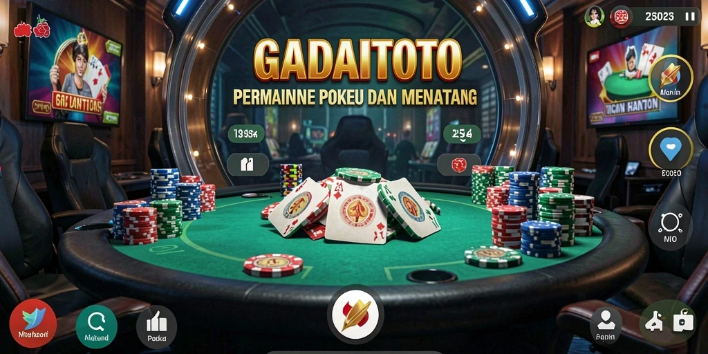 Tampilan gameplay Poker GADAITOTO yang seru dan interaktif.