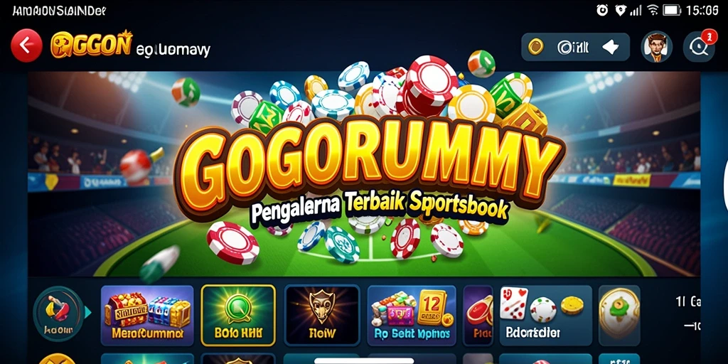 Tampilan menarik dari gameplay sportsbook di GOGORUMMY.