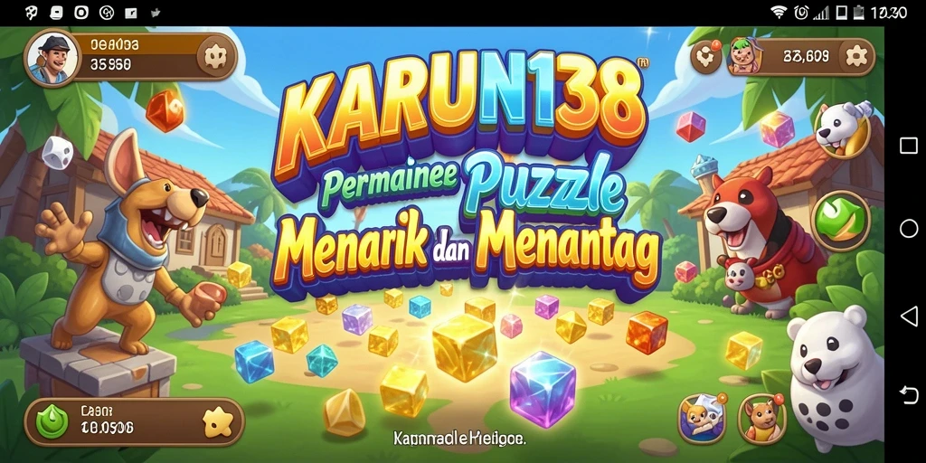Tampilan screenshot gameplay <strong>KARUN138</strong> menunjukkan tantangan Puzzle yang menarik.