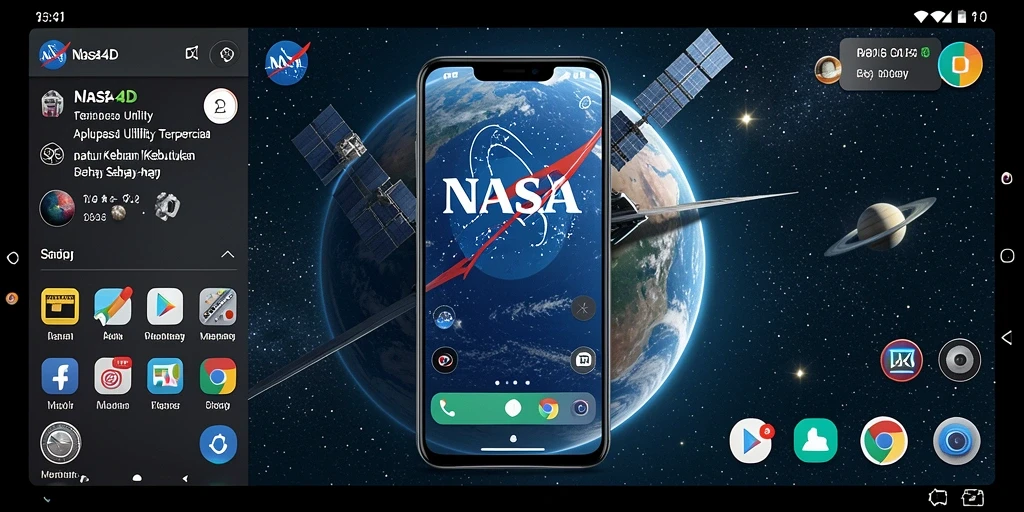 Tampilan antarmuka utama NASA4D dengan fitur Utility yang menarik.