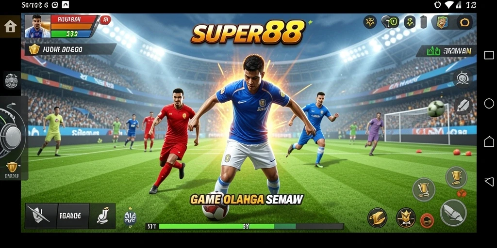 Tampilan gameplay SUPER88 yang dinamis dan menarik.